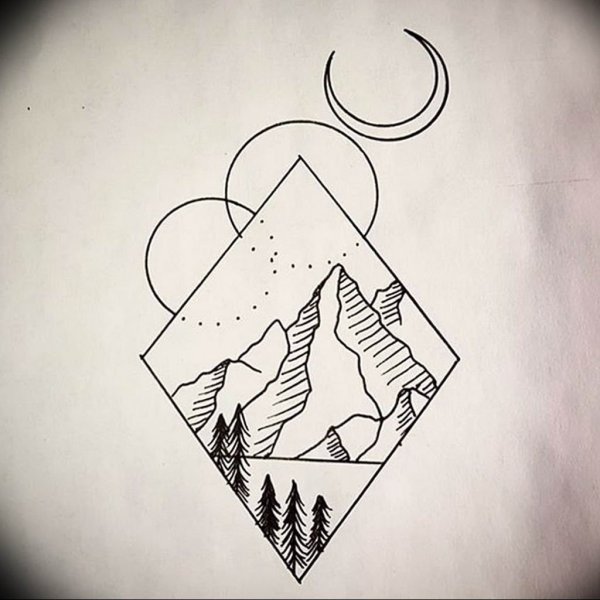 Геометрические тату легкие