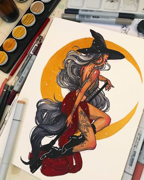 Скетч ведьмочки