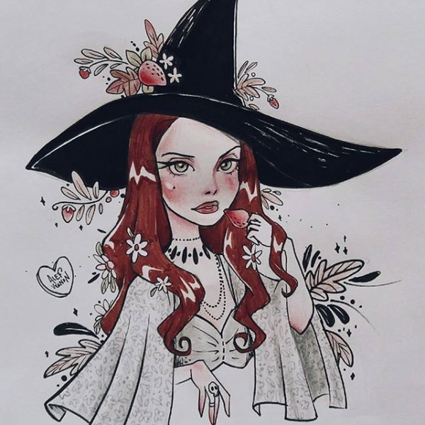 Ведьма для срисовки