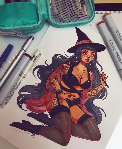 Ведьма маркерами