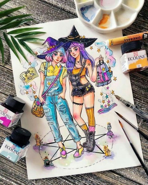 Ведьма маркерами