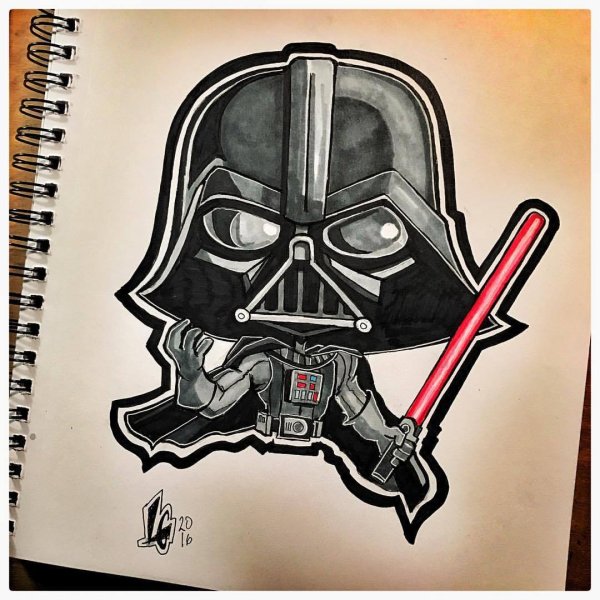 Эскиз Дарта Вейдера