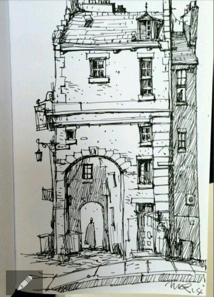 Наброски и зарисовки архитектуры