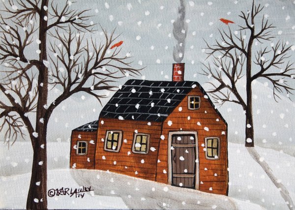 Домики Карла Жерар зима