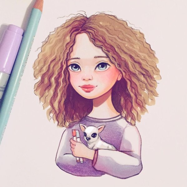 Лера Кирьякова маркерами