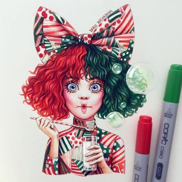 Рисунки фломастерами