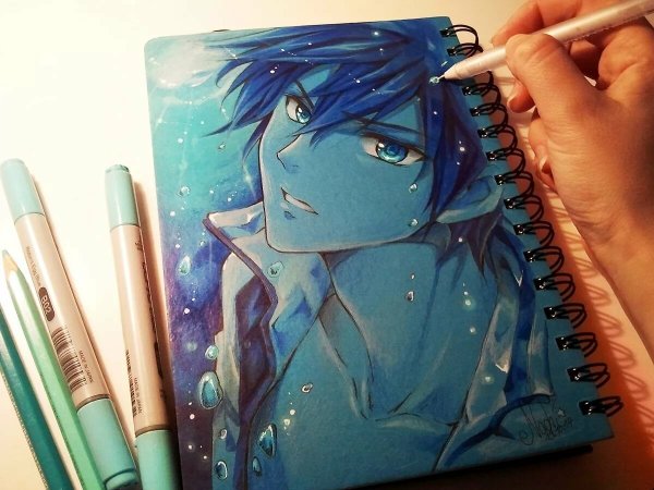 Коктейль рисунок легко для скетчбука