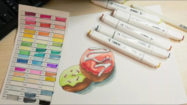 Рисование маркерами для скетчинга