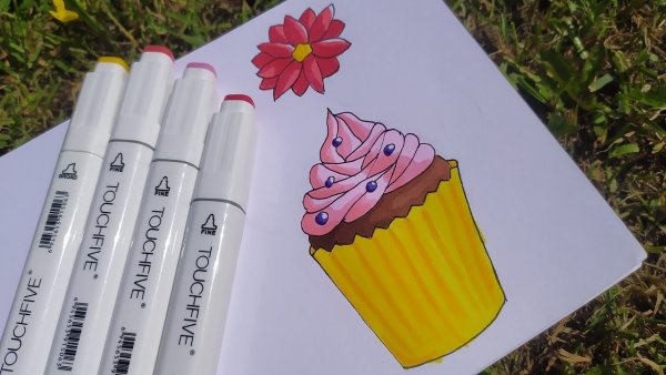 Легкие кексики фломастерами