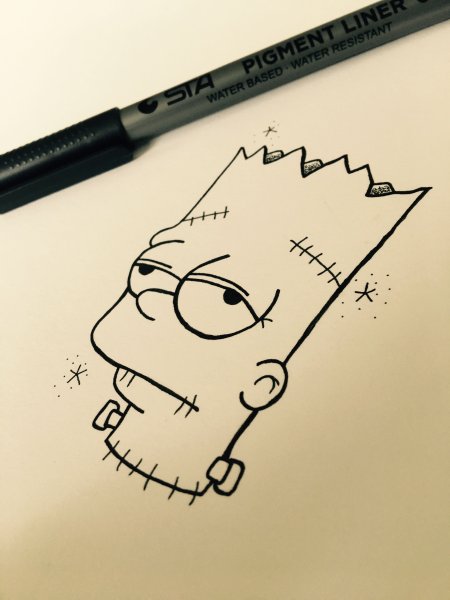 Рисунки маркерами