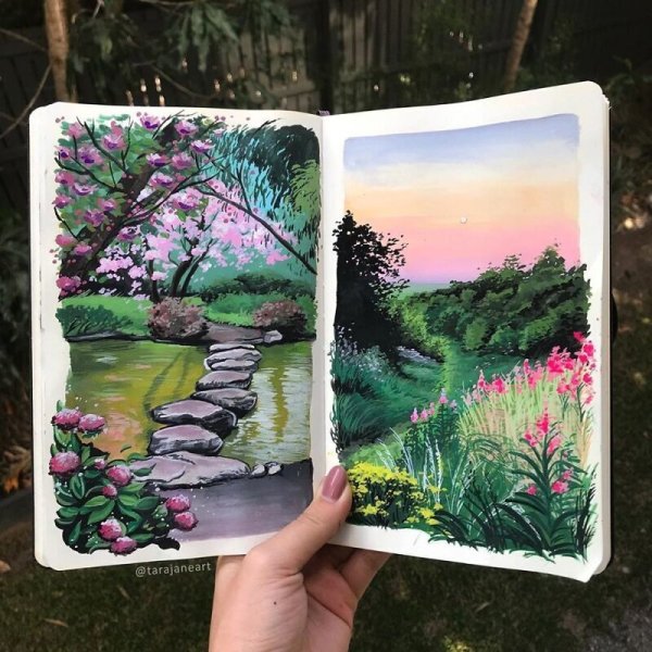 Идеи для рисования пейзажей