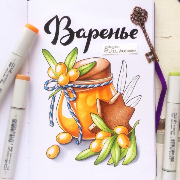 Новогодние рисунки скетч маркерами для начинающих