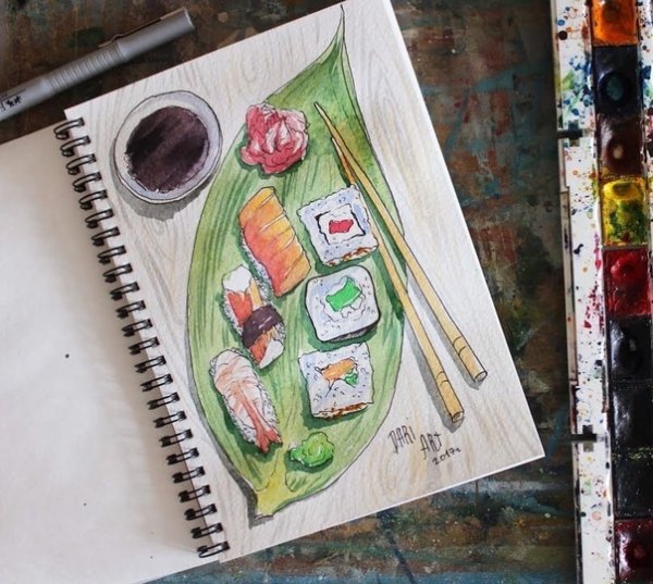 Легкие рисунки для скетчбука