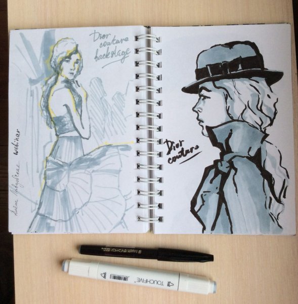 Эскизы рисунков для скетчбука маркерами