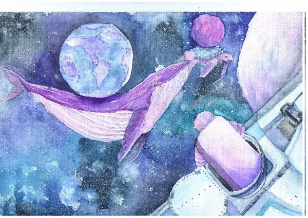 Рисунки космических цветов