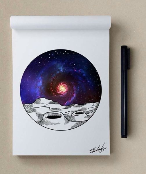 Космос фломастерами