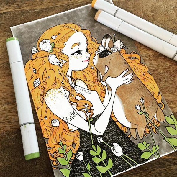 Рисунки в скетчбуке