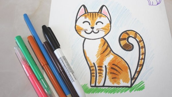 Рисование карандашами и фломастерами легко