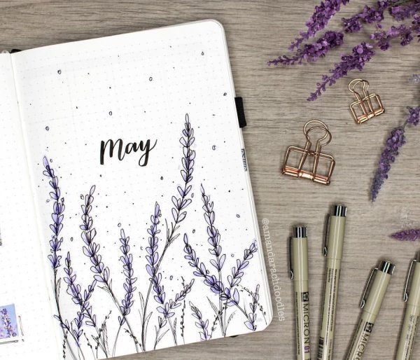 Bullet Journal Лаванда