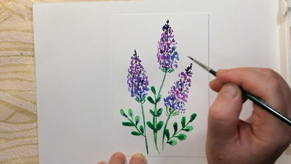 Мастер класс по рисованию лаванды