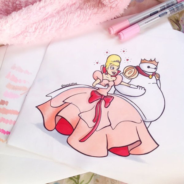 Рисунки фломастерами Дисней