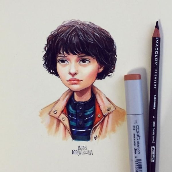 Рисование людей маркерами для скетчбука