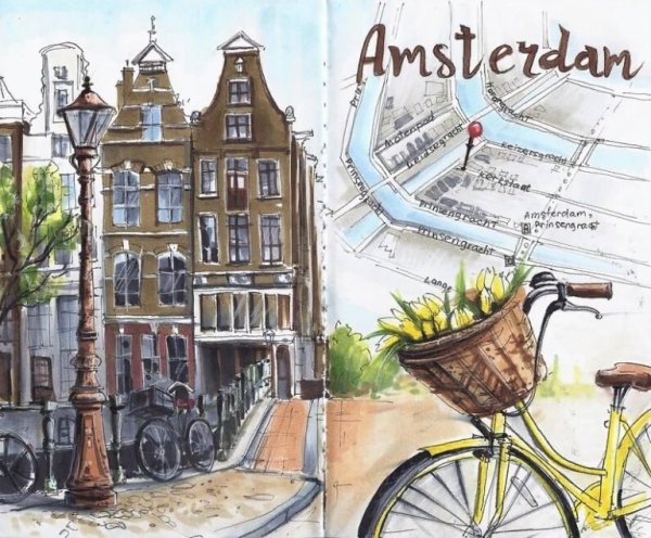 Городской скетч