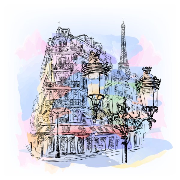 Скетчинг Тревел Париж