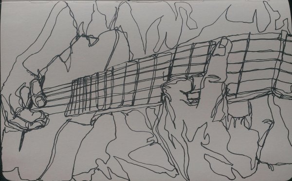 Рисунки на гитаре маркером