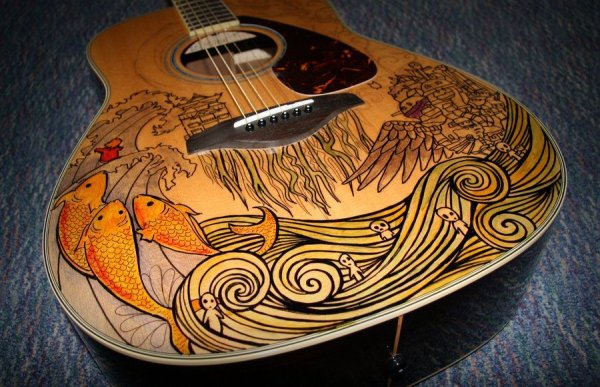 Выжигание на гитаре