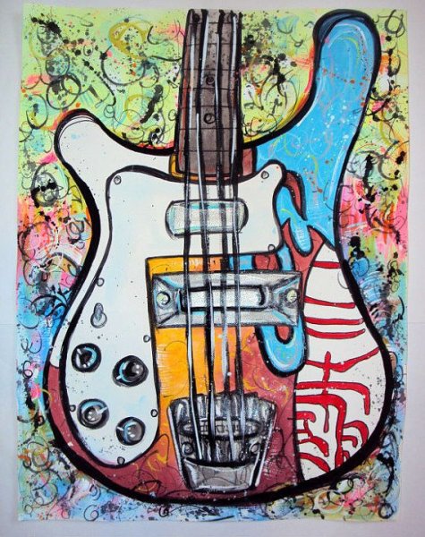 Бас гитара арт