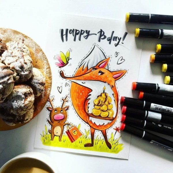 Классные рисунки фломастерами