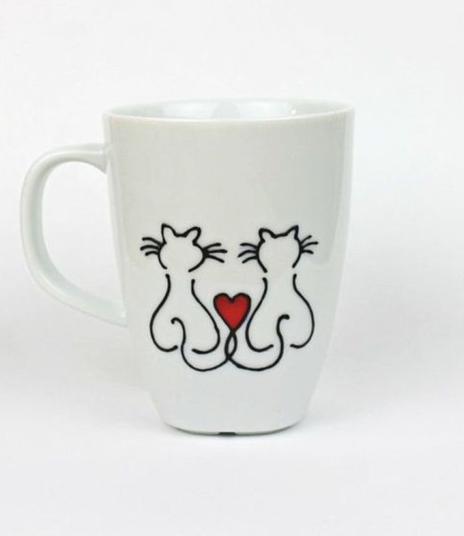 Трафарет для росписи кружки