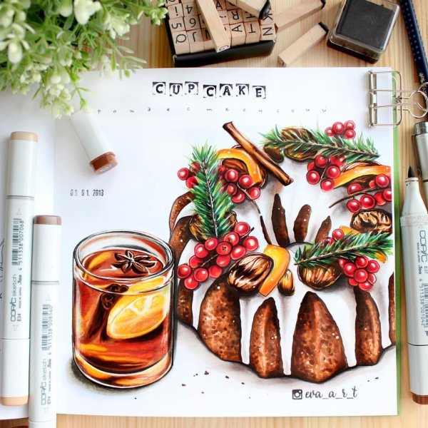 Food скетчинг