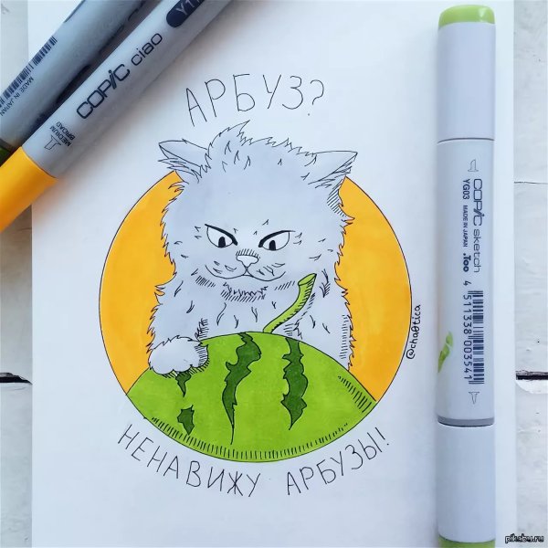Простые рисунки маркерами