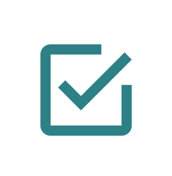 Значок галочка красная