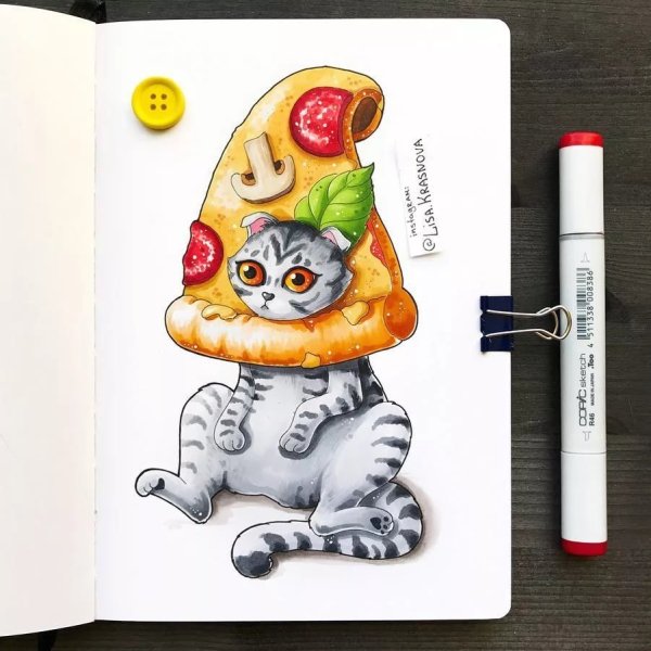 Рисунки маркерами