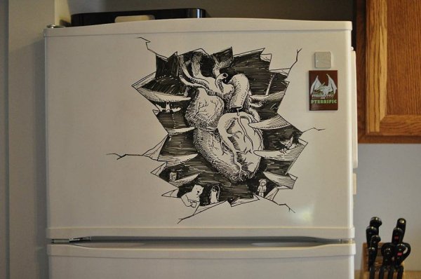 Холодильник рисунок