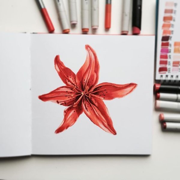 Маркер «цветок»