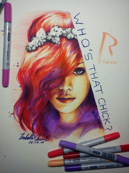 Портреты маркерами Copic sketc