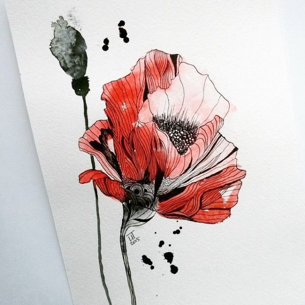 Рисунки фломастером на доске