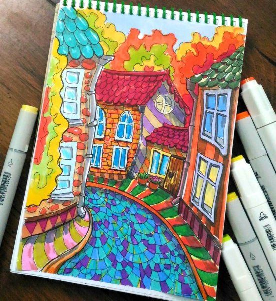 Лучшие рисунки фломастерами