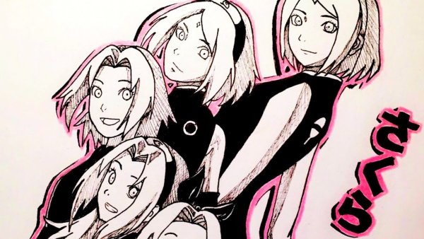 Сакура Харуно рисунок