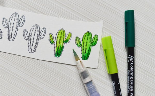 Рисунки маркерами