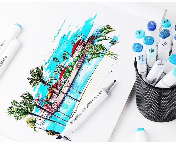 Маркеры Touch New 168 штук