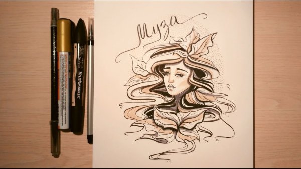 Рисунки для скетчбука маркерами