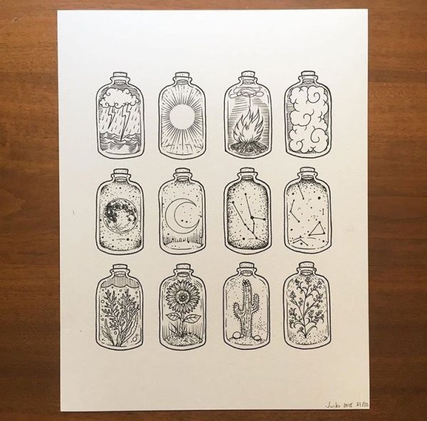 Маленькие рисунки для скетчбука