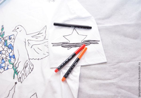 Роспись по ткани фломастерами