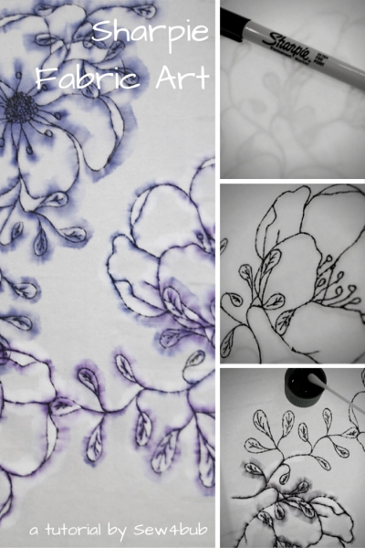 Рисунки маркером на ткани