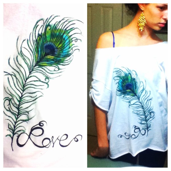 Роспись футболок маркерами